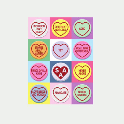 Love Hearts Kids Back Transfer Thumbnail